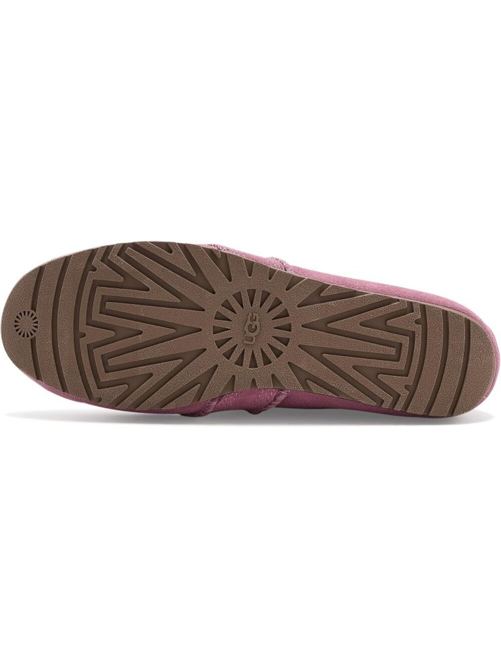 Ugg Women Dusty Orchid Closed Toe Imported Lamb Fur Quill Mary Jane Ballet Flats - Picture 5 of 6